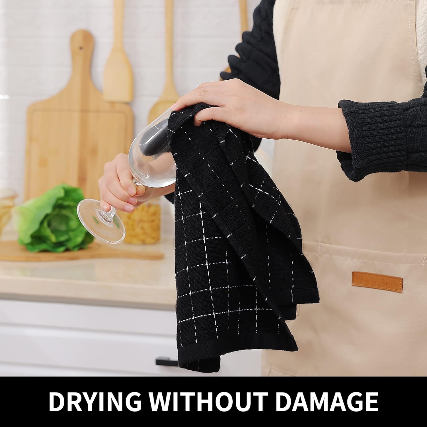 Kitchen Towels, Soft and Super Absorbent Dish Towels, Cotton Kitchen Towels -Pack of 4 (13 Kitchen Towels, Soft and Super Absorbent Dish Towels, Cotton Kitchen Towels -Pack of 4 (13